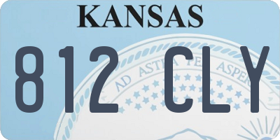 KS license plate 812CLY