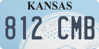 KS license plate 812CMB