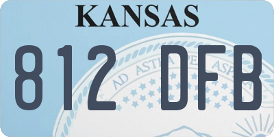 KS license plate 812DFB