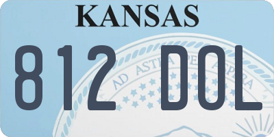 KS license plate 812DOL