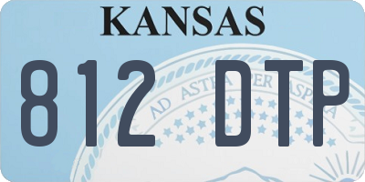 KS license plate 812DTP