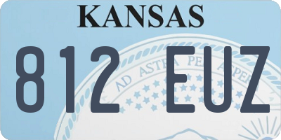 KS license plate 812EUZ