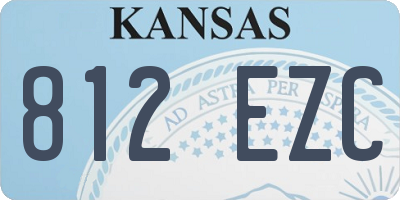 KS license plate 812EZC