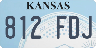 KS license plate 812FDJ