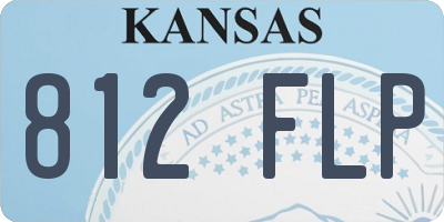 KS license plate 812FLP