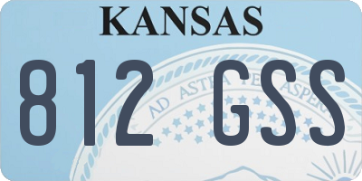 KS license plate 812GSS