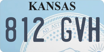 KS license plate 812GVH