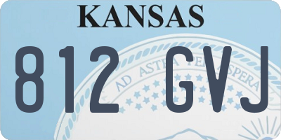 KS license plate 812GVJ