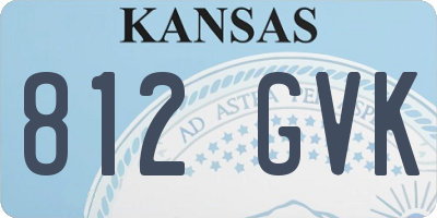 KS license plate 812GVK