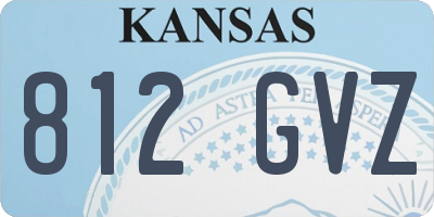 KS license plate 812GVZ