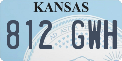 KS license plate 812GWH
