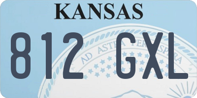 KS license plate 812GXL