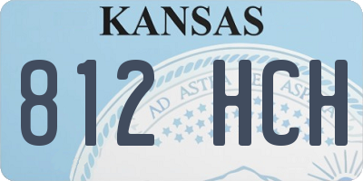 KS license plate 812HCH