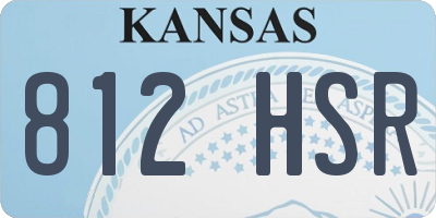 KS license plate 812HSR