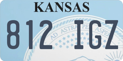 KS license plate 812IGZ