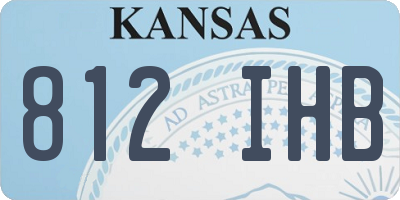 KS license plate 812IHB