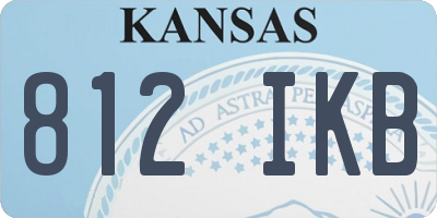 KS license plate 812IKB