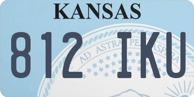 KS license plate 812IKU