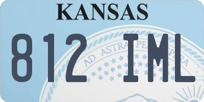 KS license plate 812IML