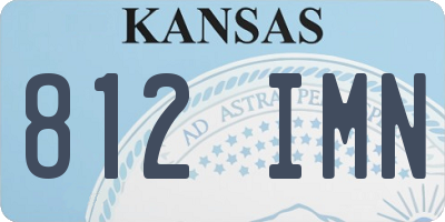 KS license plate 812IMN