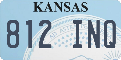 KS license plate 812INQ