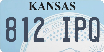 KS license plate 812IPQ