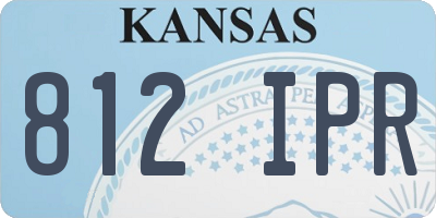 KS license plate 812IPR