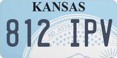 KS license plate 812IPV