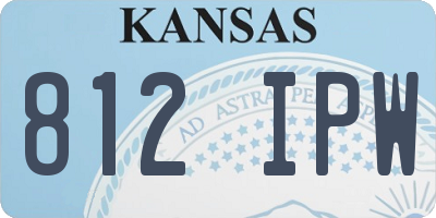 KS license plate 812IPW