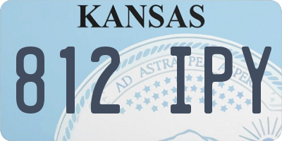 KS license plate 812IPY