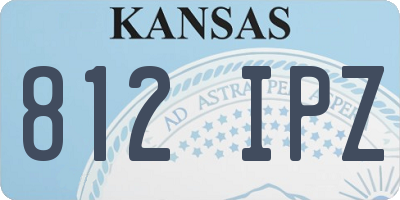 KS license plate 812IPZ