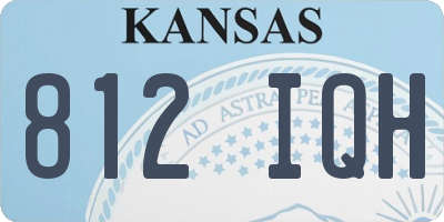 KS license plate 812IQH