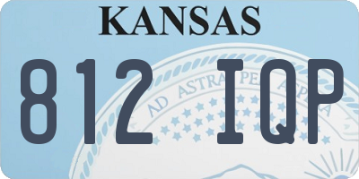 KS license plate 812IQP
