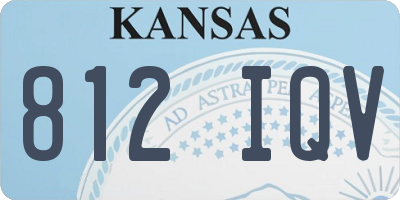 KS license plate 812IQV