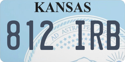 KS license plate 812IRB