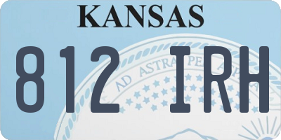 KS license plate 812IRH