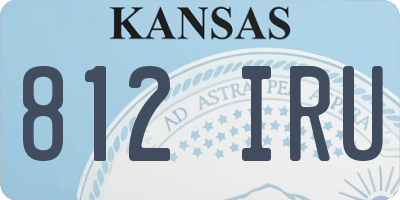 KS license plate 812IRU