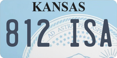 KS license plate 812ISA