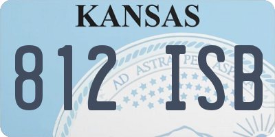 KS license plate 812ISB