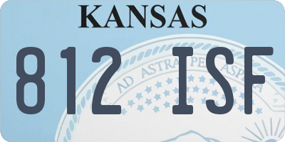 KS license plate 812ISF