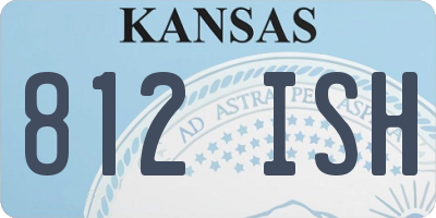 KS license plate 812ISH