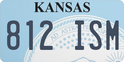 KS license plate 812ISM