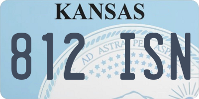 KS license plate 812ISN