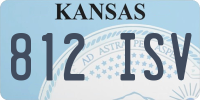 KS license plate 812ISV