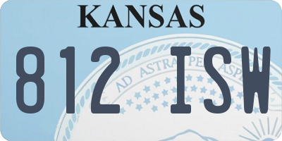 KS license plate 812ISW
