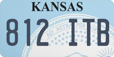 KS license plate 812ITB