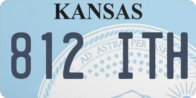 KS license plate 812ITH
