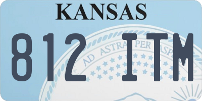 KS license plate 812ITM
