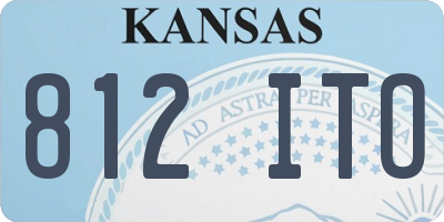 KS license plate 812ITO