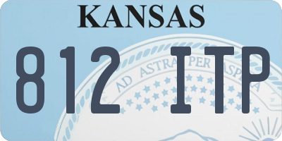 KS license plate 812ITP